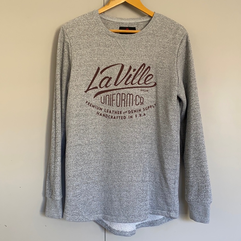Cotton On Mens Graphic Print Fleece Jumper/ Pullover Grey Medium Pre Owned EC - Picture 1 of 8